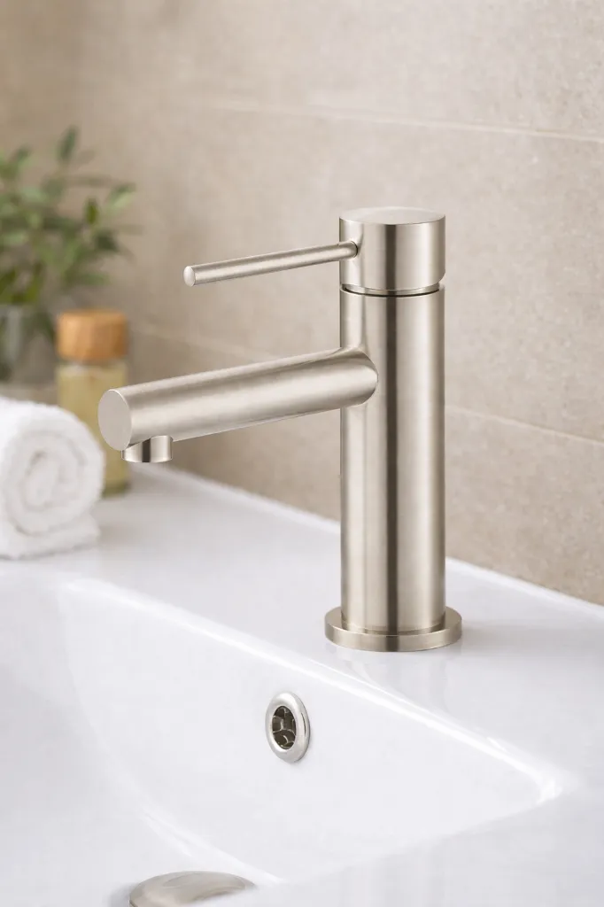 Brushed Nickel Basin Mixer