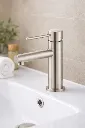 Brushed Nickel Basin Mixer