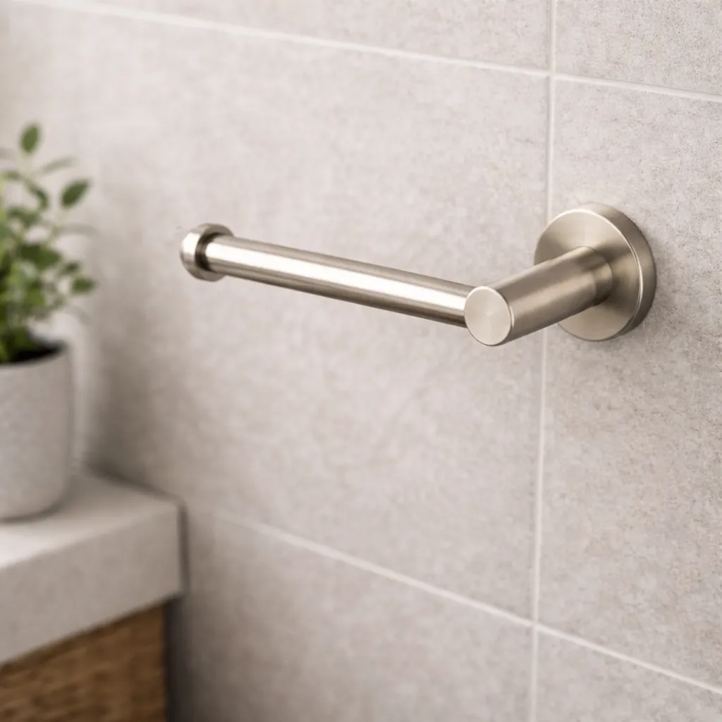 Brushed Nickel Toilet Paper Holder