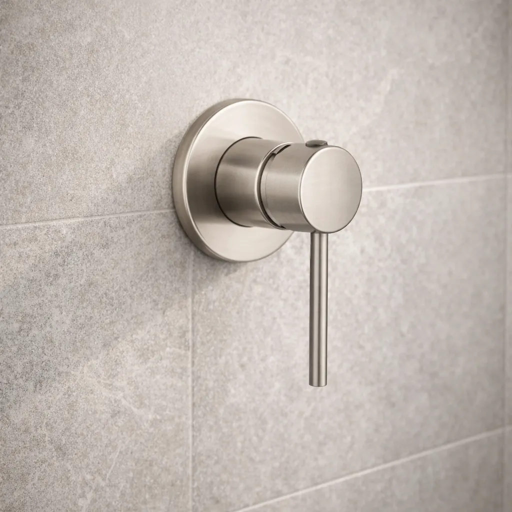 Shower Mixer Brushed Nickel